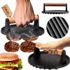 ŻELIWNA PRASKA OKRĄGŁA DO GRILLOWANIA BURGERÓW STEKÓW MIĘSA HAGE